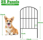 Decorative Garden Fence Fencing, 27ft (L) x 24in (H) Animal Barrier for Dog - Image 2