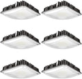 Konlite 63W/45W/30W LED Canopy Light - Selectable - 5000K/4000K - 9,360LM - Dimmable - 120-277V - 250W Equal, Residential & Commercial Indoor & Outdoor Light Fixture, UL, Dark Bronze - 6 Pack by Konlite
