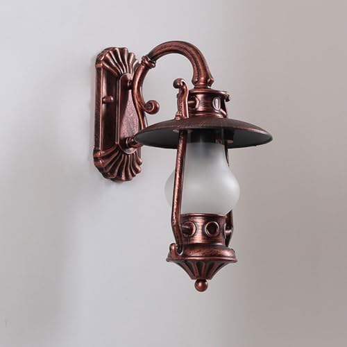 Aluminum Vintage Kerosene Lantern Outdoor Wall Lantern Light Fixture – Waterproof Exterior Porch Sconce with Frosted Glass, Rustic Farmhouse Style for Patio, Garden, Garage - Image 6