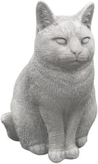 Cat Garden Statue Cat Memorial Indoor Outdoor Sculpture Cement Cat Figurine Kitten Stone Figure Concrete Backyard Lawn Decor - Image 7