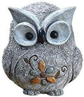 Roman 7.75" H Pebble Owl Statue Pudgy Pals, Garden Decor, Garden Gift by Roman