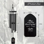 Personalized Wind Chimes Outdoor Deep Tone, Wind Chimes for Loss of A Loved One, Commemorating a Deceased Friend, Bereavement/Sympathy/Memorial Gift, 24inch - Image 2