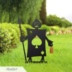 Alice in Wonderland Garden Stakes – Set 2: Queen of Hearts, Spade & Club Knights – Outdoor Decor – RealSteel Original – Rust – Weatherproof American Steel – Made in USA - Image 5