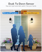 VIANIS Upgraded Dusk to Dawn Outdoor Wall Sconce, ORB Porch Lights Outdoor - Image 2