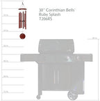 Corinthian Bells by Wind River - 30 inch Ruby Splash Wind Chime for Patio, Backyard, Garden, and Outdoor Decor (Aluminum Chime) Made in the USA - Image 3