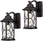 zeyu Oil Rubbed Bronze 2-Pack 12-Inch Exterior Wall Sconce, ZX48BWG-2PK ORB by ZEYU