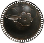 Christopher Knight Home Anessa Outdoor Aluminum and Iron Bird Bath, Shiny Copper - Image 3