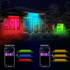 Smart Outdoor RGBCW LED Light Bar 20″, Color Changing Wall Washer with App & Remote Control, 2700K–6500K Tunable White Floodlight, IP65 RGB Stage/Porch Lights for House, Music Sync, - Image 3