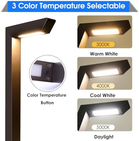 Energetic 3CCT Low Voltage Landscape Lights, 5W 200LM IP65 Waterproof LED Pathway Lights, 50000 Hrs, Outdoor Landscape Lighting, Square Modern Side Lit, Die-cast Aluminum Housing, ETL Listed, 6 Pack - Image 3