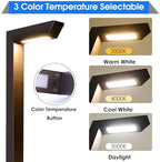 Energetic 3CCT Low Voltage Landscape Lights, 5W 200LM IP65 Waterproof LED Pathway Lights, 50000 Hrs, Outdoor Landscape Lighting, Square Modern Side Lit, Die-cast Aluminum Housing, ETL Listed, 6 Pack - Image 3