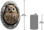 Novelty Owl Tree Hugger Decor Garden Peeker Yard Art Tree Faces Outdoor Owl Tree Sculpture Polyresin Animal Tree Accessories Gift (Large) - Image 3