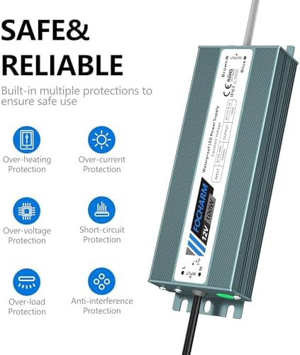 LED-Driver Waterproof 12V 100W: AC100-264V to 12V DC 8.3A IP67 - Image 4