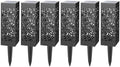 6pcs Solar Stake Lights Outdoor Waterproof Solar Ground Plug Lights Warm White LED Garden Pathway Lighting for Yard and Courtyard by DIYEAH