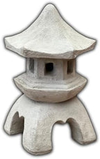 Oriental Lantern Outdoor Statue Concrete Pagoda Japanese Sculpture Asian Stone Ornament Lawn Figurine Yard Cement Statuary Zen Garden Oriental Set Decoration by Unknown