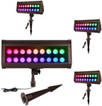 12V Wired RGB Flood Lights Outdoor for Christmas Decorations by ZestPatio
