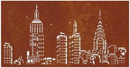 HKPWRBFG Corten Steel Wall Decor 41.3x21.7 in Skyline Garden Ornament - Image 4