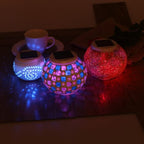 DOITOOL Glass Ball Table Lamp Solar Powered with Color Transition Settings - Image 7