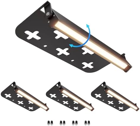 7 Inch Retaining Wall Lights, 2700K LED Hardscape Lighting, 4 Pack by Raxjov