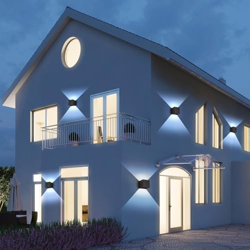 20W Outdoor Wall Lights 3CCT Adjustable,Up and Down Wall Sconce 4 Pack - Image 6