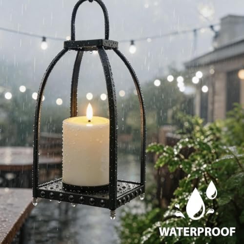 Outdoor Waterproof Flameless Candles Battery Operated with Remote and Timer - Image 4