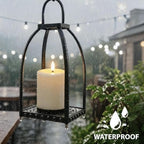 Outdoor Waterproof Flameless Candles Battery Operated with Remote and Timer - Image 4