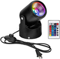 Kiven LED Flood Light 7W Background Light US Plug RGB Light with Remote Control,Indoor Color Changing Floodlight Uplight for Party,Halloween,Christmas by Kiven
