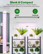 Sunco 2 Pack 3FT LED Grow Light, Full Spectrum, 30W - Image 2