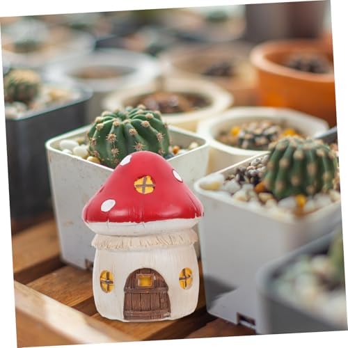 BESPORTBLE 4pcs Miniature Fairy Garden Accessories Set Micro Landscape Decor Flower and Leaf Figurines for Indoor Decoration - Image 4
