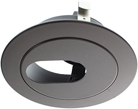 Elco Lighting 4” Low Voltage Adjustable Slot Aperture Trim, MR16, GU10 Halogen, Bronze by ELCOLighting