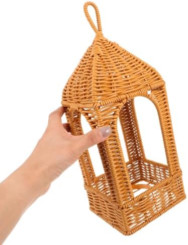 Handwoven Rattan Lantern Lampshade for Pendant Lights and Sconces - Image 4