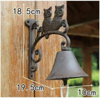 Dinner Bell,Cast Iron, Wall, Doorbell Hand Classic Decoration Wind Chime Hanging Fit - Image 4