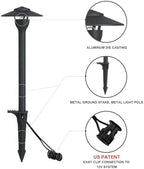 Low Voltage Pathway Lights LED Landscape Lights, 4.5W 12V AC/DC, 3000K Warm White, Cast-Aluminum, IP65 Waterproof, ETL Listed, for Yard, Walkway, Garden, 6 Pack - Image 6