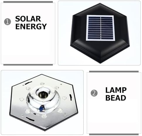 KICHOUSE Solar Post Light Lawn Lamp Waterproof for Gate and Fence Posts - Image 3