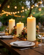 10" x 5" Large Outdoor Candles with Timer Waterproof Flickering Candles - Image 5