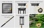 Solar Pathway Lights Outdoor, 4 Pack Solar Powered Garden Lights Waterproof IP65, Solor Outside Light for Yard Path Landscape Lawn Walkway Driveway - Image 4