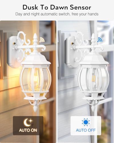 VIANIS Dusk to Dwan Outside Porch Lights for House, Anti-Rust, Waterproof - Image 2
