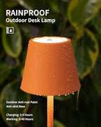 KDG 2 Pack Cordless Orange Table Lamps, Rechargeable Portable LED Desk Lamp - Image 3