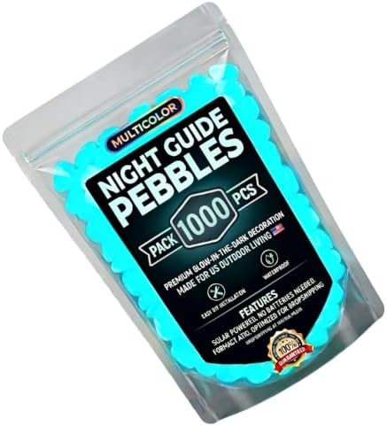 1000pcs Glow in The Dark Garden Stones Glow in The Dark Pebbles DIY - Image 2
