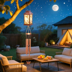 Hummingbird Lantern Wind Chimes, Solar Hummingbird Wind Chime, Gifts for Mom, Women, Grandma, Garden Courtyard Lawn Decor, Gift for Christmas and New Year, Mobiles Decorative Gifts - Image 3