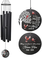 Personalized Sympathy Wind Chimes Outdoor Deep Tone, Memorial Wind Chime for the Loss of a Loved One, in Loving Memory Wind Chime, Bereavement Gift/Memorial Gift for Condolence by ExtrabilyOfficial