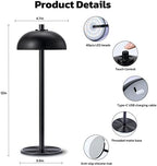 2 Pack Cordless Table Lamp Rechargeable, 5000mAh Battery Table Light - Image 5