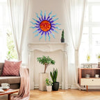 Large Metal Sun Wall Decor- 30" Large Outdoor Hanging Wall Art for Patio Farmhouse Garden Living Room Bedroom Decorations - Image 6