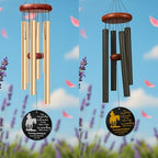 Personalized Cowboy Memorial Wind Chime – “The Last Goodbye is the Hardest to Say” Custom Name & Years – Western Sympathy Gift for Loss of Loved One – Outdoor Remembrance Windchime Tribute - Image 5