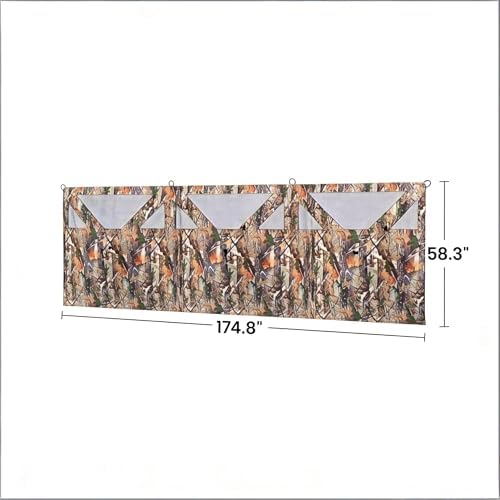 Instant Setup 3-Panel Hunting Blind with One-Way Mesh, Camouflage Design - Image 6