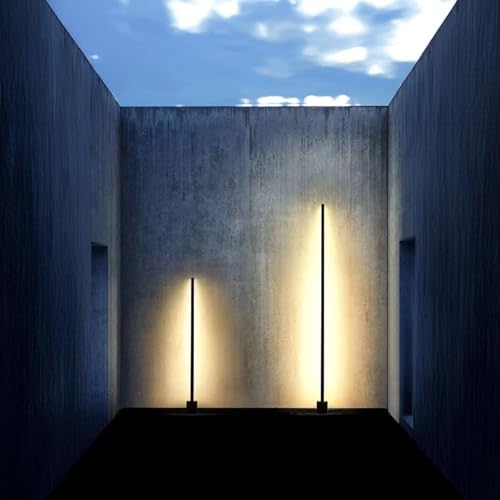 Outdoor Bollard Light Stainless Steel Slim Post Light Modern Pathway Light for Garden Lawn Walkway Yard Driveway Landscape Outdoor Lighting for Villas Hotels Courtyards Parks(Large) - Image 3