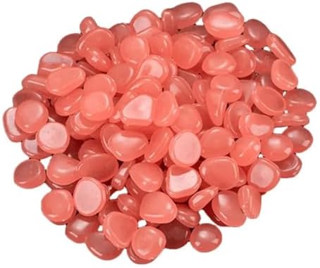 Glow in The Dark Pebbles 1200 Pcs The Garden of Light On The Dark Pebbles for Yard Rock and Manwalk Decoration Fairy Tale DIY Decorative Luminous Stone(Orange) by Unknown