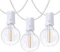 25Ft LED String Lights with 27 Shatterproof LED Clear Globe Bulbs, Indoor&Outdoor String Lights for Patio, Garden, Backyard, Bistro, Pergola, Tents, Gazebo Decor, White Wire by Couah
