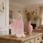 Guichifun Pink Leaf Angel Girls Fairy Statue, 8.5 x 5.25 x 12 Inch - Image 3