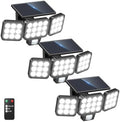 Solar Flood Lights, 3500LM Motion Sensor Outdoor Lights with Remote by TuyLuxeHome