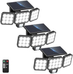 Solar Flood Lights, 3500LM Motion Sensor Outdoor Lights with Remote by TuyLuxeHome